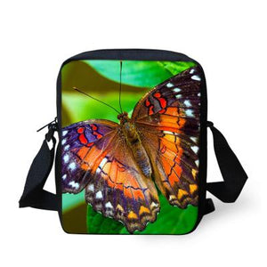 Butterfly Printed Crossbody Bag