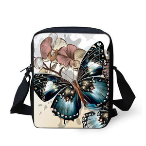 Butterfly Printed Crossbody Bag