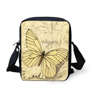 Butterfly Printed Crossbody Bag