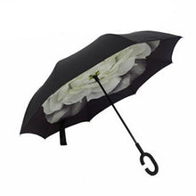 Windproof Reverse Umbrella Self Stand Wind Proof C-Hook Hands